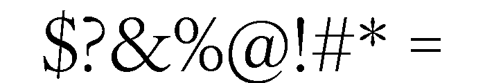 IvyOra Text Regular Font OTHER CHARS