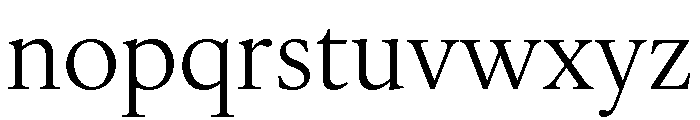 IvyOra Text Regular Font LOWERCASE
