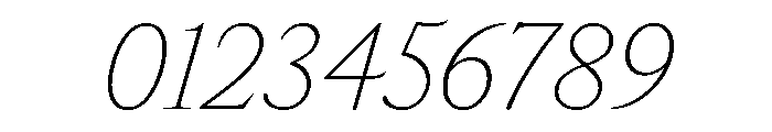 IvyOra Text Thin Italic Font OTHER CHARS