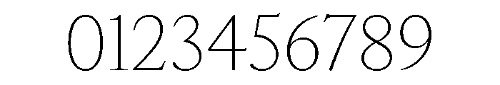 IvyOra Text Thin Font OTHER CHARS
