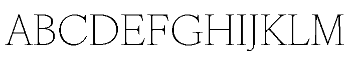 IvyOra Text Thin Font UPPERCASE