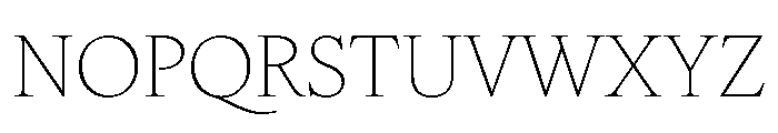IvyOra Text Thin Font UPPERCASE