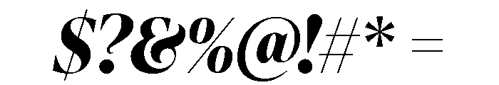 IvyPresto Display Bold Italic Font OTHER CHARS