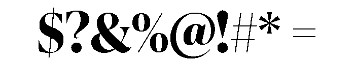 IvyPresto Display Bold Font OTHER CHARS