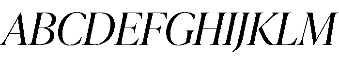 IvyPresto Display Light Italic Font UPPERCASE
