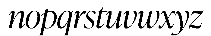IvyPresto Display Light Italic Font LOWERCASE