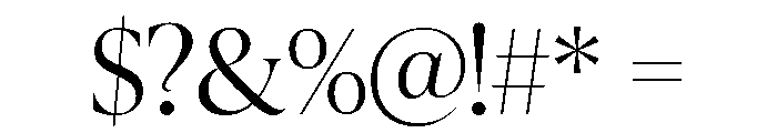 IvyPresto Display Light Font OTHER CHARS