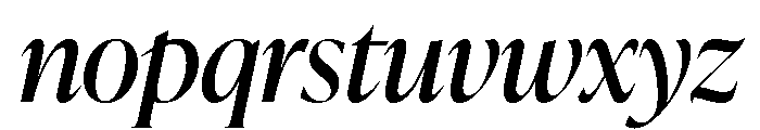 IvyPresto Display Regular Italic Font LOWERCASE