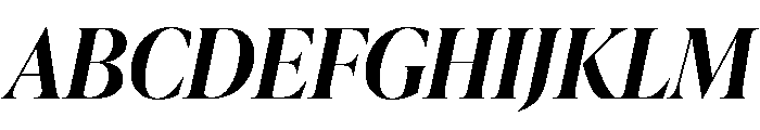 IvyPresto Display Semi Bold Italic Font UPPERCASE