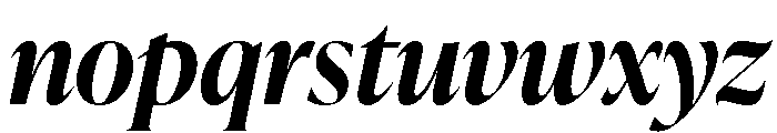 IvyPresto Display Semi Bold Italic Font LOWERCASE