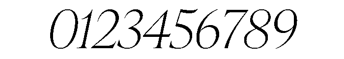 IvyPresto Display Thin Italic Font OTHER CHARS