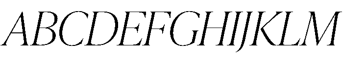 IvyPresto Display Thin Italic Font UPPERCASE