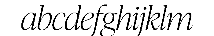 IvyPresto Display Thin Italic FONT