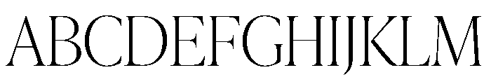 IvyPresto Display Thin Font UPPERCASE