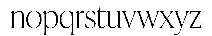 IvyPresto Display Thin Font LOWERCASE