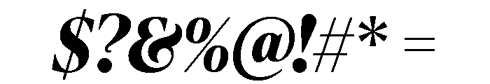 IvyPresto Headline Bold Italic Font OTHER CHARS