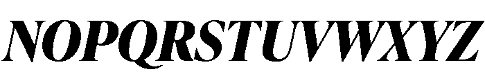 IvyPresto Headline Bold Italic Font UPPERCASE