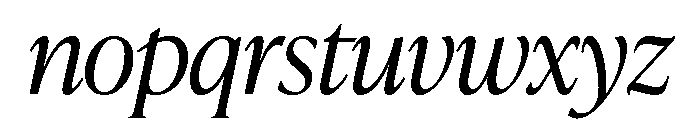 IvyPresto Headline Light Italic Font LOWERCASE