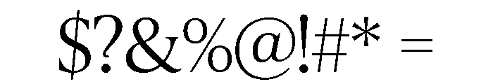 IvyPresto Headline Light Font OTHER CHARS