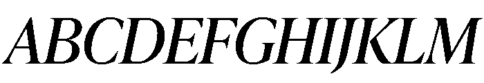 IvyPresto Headline Regular Italic Font UPPERCASE