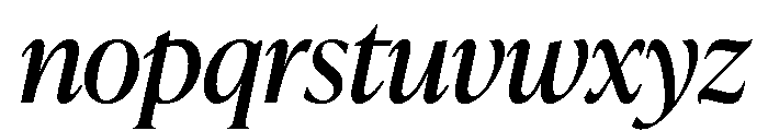 IvyPresto Headline Regular Italic Font LOWERCASE