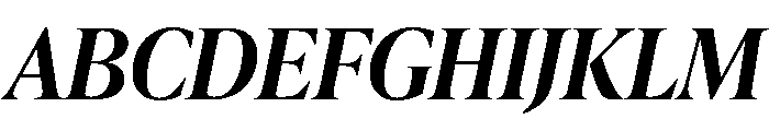 IvyPresto Headline Semi Bold Italic Font UPPERCASE