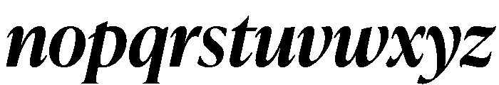 IvyPresto Headline Semi Bold Italic Font LOWERCASE