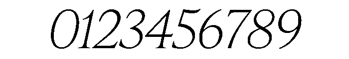 IvyPresto Headline Thin Italic Font OTHER CHARS