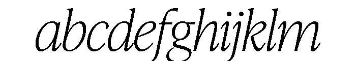 IvyPresto Headline Thin Italic FONT