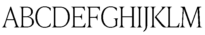 IvyPresto Headline Thin Font UPPERCASE