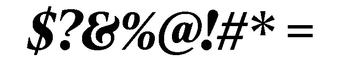 IvyPresto Text Bold Italic Font OTHER CHARS
