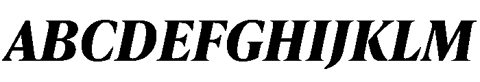 IvyPresto Text Bold Italic Font UPPERCASE