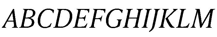 IvyPresto Text Light Italic Font UPPERCASE