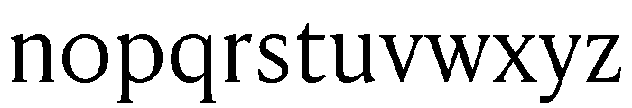 IvyPresto Text Light Font LOWERCASE