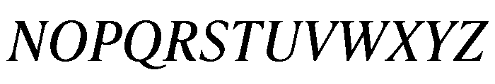 IvyPresto Text Regular Italic Font UPPERCASE