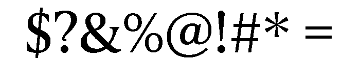 IvyPresto Text Regular Font OTHER CHARS