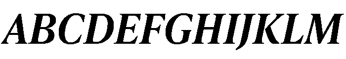 IvyPresto Text Semi Bold Italic Font UPPERCASE