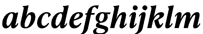 IvyPresto Text Semi Bold Italic FONT