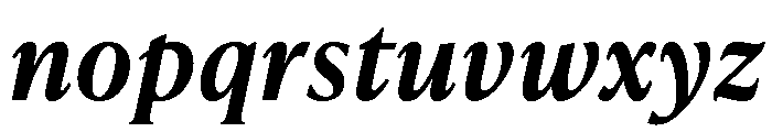 IvyPresto Text Semi Bold Italic Font LOWERCASE
