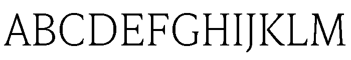 IvyPresto Text Thin Font UPPERCASE