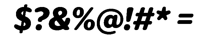 IvySoft Black Italic Font OTHER CHARS
