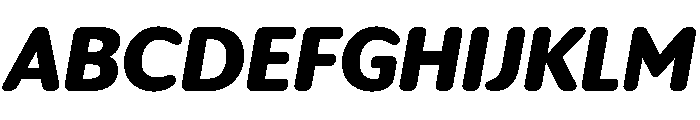 IvySoft Black Italic Font UPPERCASE