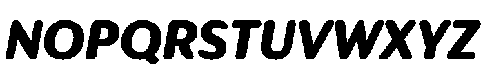 IvySoft Black Italic Font UPPERCASE