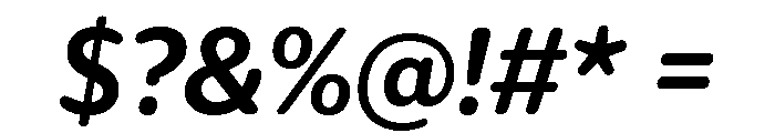 IvySoft Bold Italic Font OTHER CHARS