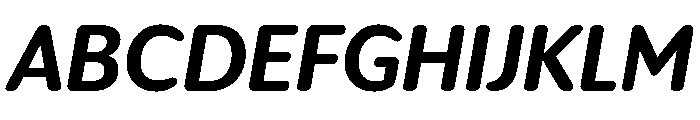IvySoft Bold Italic Font UPPERCASE