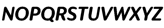 IvySoft Bold Italic Font UPPERCASE