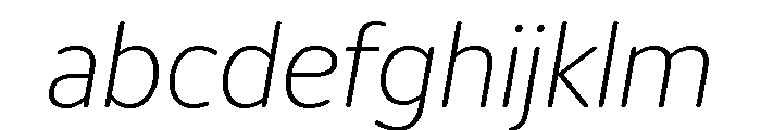 IvySoft Extra Light Italic FONT