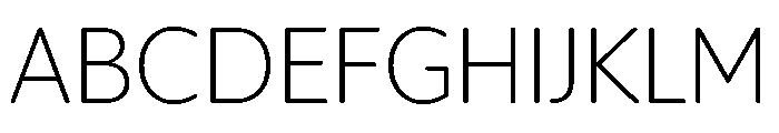 IvySoft Extra Light Font UPPERCASE