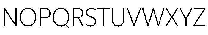 IvySoft Extra Light Font UPPERCASE