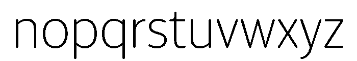 IvySoft Extra Light Font LOWERCASE